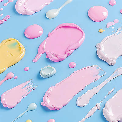 JPG 편집이미지 예술 컬러 붓터치 미술 사람없음 페인트 혼합 질감 아크릴물감 파스텔톤 편집실사 AI포토 AI콘텐츠 문화예술 물감 CG 파일형식