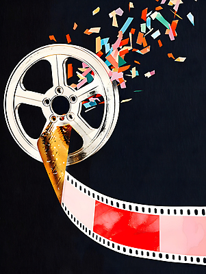 JPG 편집이미지 포스터 예술 조각 곡선 사람없음 빈티지 필름 영화 복고 영화제 편집실사 선 컨셉 문화예술 CG 파일형식