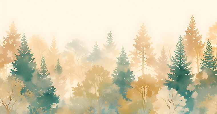 JPG 나무 잎 일러스트 자연 수채화 풍경 사람없음 주황색 가을 숲 번짐 풍경화 카피스페이스 국내일러스트 AI일러스트 AI콘텐츠 식물 계절 컬러 공백 그림 생태계 파일형식 효과