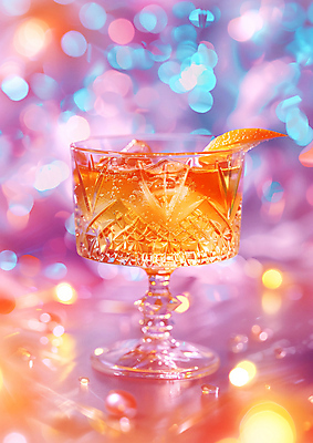 JPG 편집이미지 음료 주류 사람없음 알코올 칵테일 화려 칵테일잔 보케 편집실사 AI포토 AI콘텐츠 컨셉 술잔 CG 파일형식