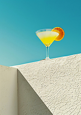 JPG 편집이미지 음료 오렌지 주류 사람없음 장식 알코올 칵테일 칵테일잔 편집실사 AI포토 AI콘텐츠 술잔 과일 CG 파일형식