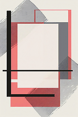 JPG 도형 포스터 분홍색 일러스트 사각프레임 프레임 사람없음 검은색 회색 모던 국내일러스트 AI일러스트 AI콘텐츠 컬러 사각형 파일형식