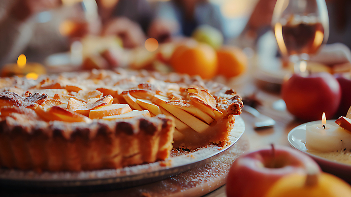 JPG 편집이미지 디저트 사람없음 사과 애플파이 편집실사 AI포토 AI콘텐츠 음식 과일 CG 파이_빵 파일형식