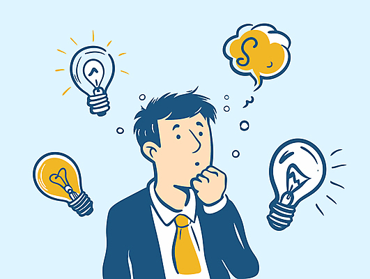 남자 인물캐릭터 셔츠 생각 일러스트 비즈니스 전구 넥타이 한명 정장 성인 비즈니스맨 고민 성인남자한명만 벡터 일러캐릭터 AI파일 캐릭터 1 잡화 옷 감정 상의 사람 직장인 남자한명만 성인남자만 파일형식