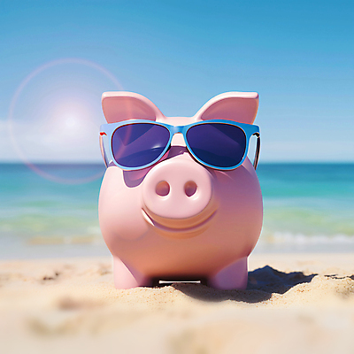 JPG 편집이미지 모래 바다 휴가 해변 사람없음 여름 여름휴가 모래사장 선글라스 햇빛 태양 귀여움 맑음 돼지저금통 휴양지 편집실사 AI포토 AI콘텐츠 자연요소 계절 안경 컨셉 날씨 장소 저금통 CG 파일형식 여름_계절