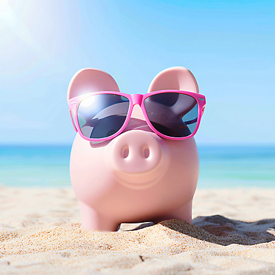 JPG 편집이미지 모래 바다 휴가 해변 사람없음 여름 여름휴가 모래사장 선글라스 햇빛 태양 귀여움 맑음 돼지저금통 휴양지 편집실사 AI포토 AI콘텐츠 자연요소 계절 안경 컨셉 날씨 장소 저금통 CG 파일형식 여름_계절