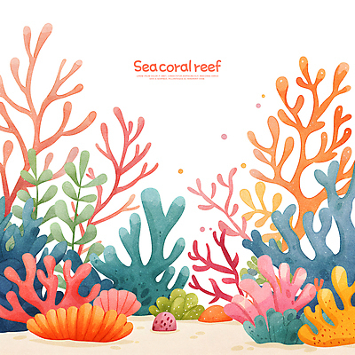 PSD 바다 일러스트 생물 사람없음 컬러풀 수중 수중동물 해초 산호 산호초 카피스페이스 국내일러스트 동물 컬러 공백 수중식물 해조류 자포동물 파일형식