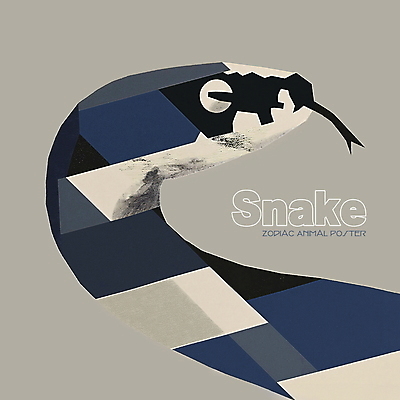 PSD 동물 한마리 디자인 포스터 얼굴 상징 일러스트 사람없음 파란색 회색 십이지신 뱀띠 뱀 콜라주 국내일러스트 1 컬러 파충류 신체부위 파일형식