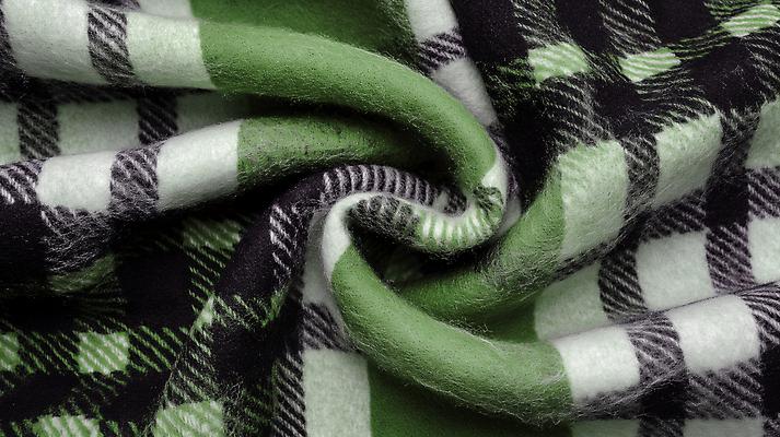 JPG 편집이미지 디자인 사람없음 초록색 포근함 담요 질감 체크무늬 구김 텍스타일 패브릭 편집소스 편집실사 AI포토 AI콘텐츠 컬러 무늬 모션 직물 감각 공예 CG 파일형식