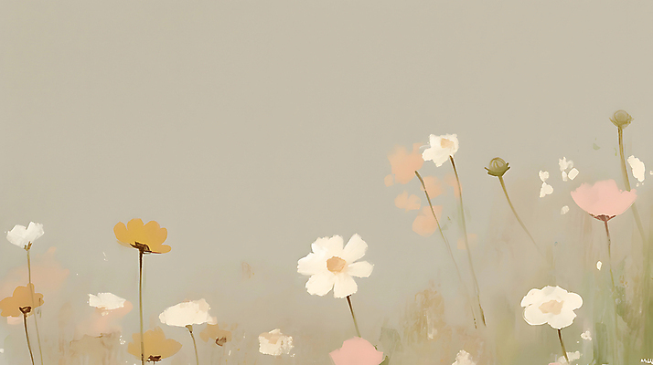 JPG 꽃밭 일러스트 자연 풍경 사람없음 평화 들꽃 가을 코스모스 베이지색 카피스페이스 국내일러스트 AI일러스트 AI콘텐츠 계절 꽃 컬러 컨셉 공백 생태계 파일형식