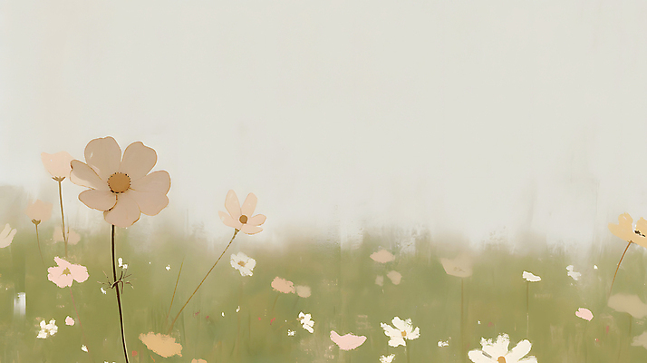 JPG 꽃밭 일러스트 자연 풍경 사람없음 평화 들꽃 가을 코스모스 베이지색 카피스페이스 국내일러스트 AI일러스트 AI콘텐츠 계절 꽃 컬러 컨셉 공백 생태계 파일형식