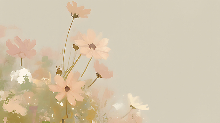 JPG 꽃밭 일러스트 자연 풍경 사람없음 평화 들꽃 가을 코스모스 베이지색 카피스페이스 국내일러스트 AI일러스트 AI콘텐츠 계절 꽃 컬러 컨셉 공백 생태계 파일형식