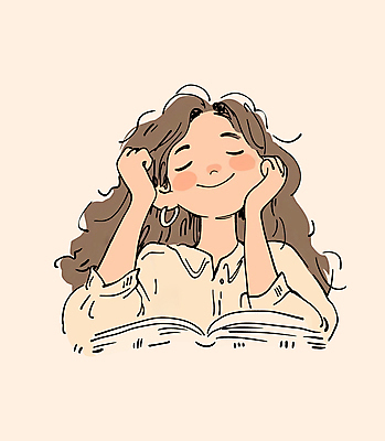 PSD 여자 여유 일러스트 한명 성인 일상 독서 가을 감성 베이지색 성인여자한명만 국내일러스트 1 계절 감정 컬러 컨셉 사람 라이프 여자한명만 성인여자만 파일형식