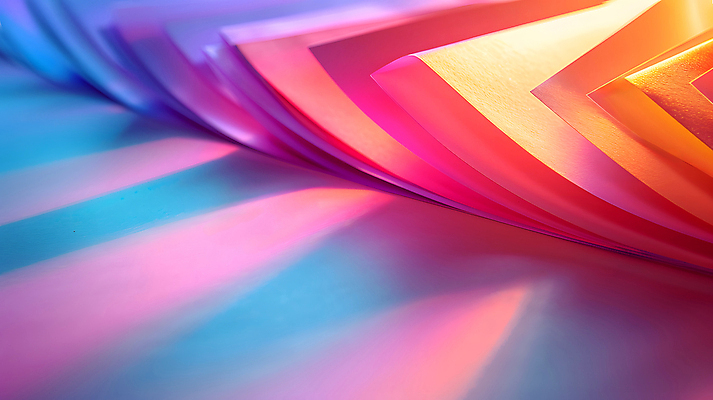 JPG 편집이미지 디자인 종이 예술 컬러 패턴 추상 조명 사람없음 컬러풀 화려 질감 편집실사 AI포토 AI콘텐츠 컨셉 무늬 CG 파일형식