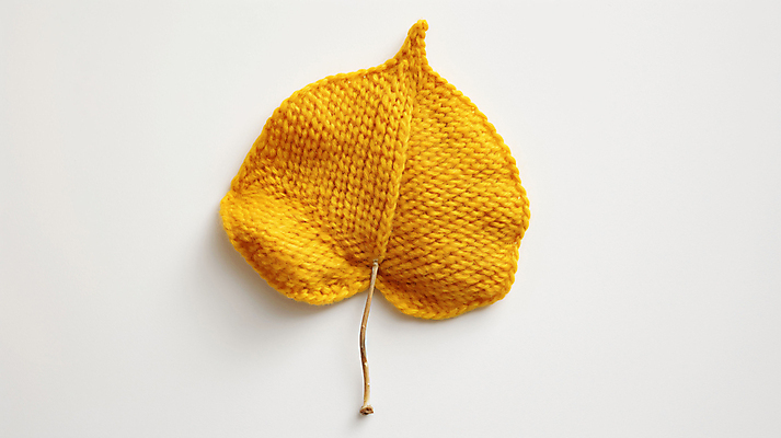 JPG 편집이미지 단풍 낙엽 재질 나뭇잎 따뜻함 사람없음 가을 뜨개질 털실 디지털합성 니트 질감 편집소스 편집실사 AI포토 AI콘텐츠 계절 상의 잎 취미 실 CG 파일형식