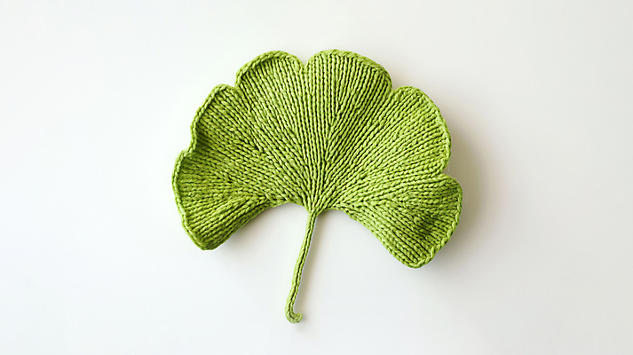 JPG 편집이미지 재질 나뭇잎 따뜻함 사람없음 초록색 뜨개질 털실 디지털합성 니트 질감 은행잎 편집소스 편집실사 AI포토 AI콘텐츠 컬러 상의 잎 취미 실 CG 파일형식