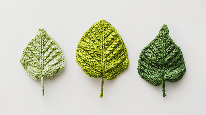 JPG 편집이미지 재질 나뭇잎 따뜻함 사람없음 초록색 뜨개질 털실 디지털합성 니트 질감 편집소스 편집실사 AI포토 AI콘텐츠 컬러 상의 잎 취미 실 CG 파일형식