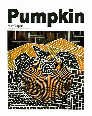 PSD 디자인 포스터 일러스트 호박 산 사람없음 그래픽 주황색 수확 가을 국내일러스트 계절 컬러 농업 채소 파일형식