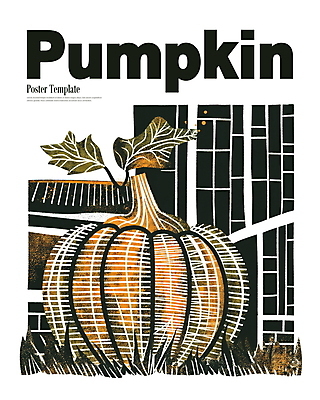 PSD 디자인 포스터 일러스트 호박 사람없음 그래픽 주황색 수확 가을 국내일러스트 계절 컬러 농업 채소 파일형식