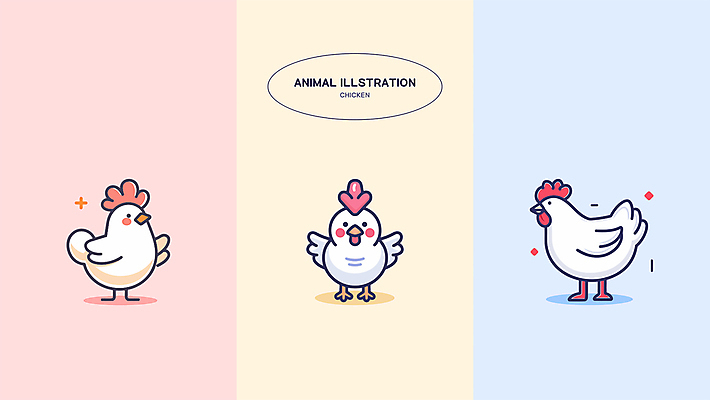 일러스트 사람없음 세트 컬러풀 귀여움 닭띠 닭 닭캐릭터 엘리먼트 국내일러스트 AI파일 컬러 동물캐릭터 컨셉 조류 십이지신 파일형식 벡터