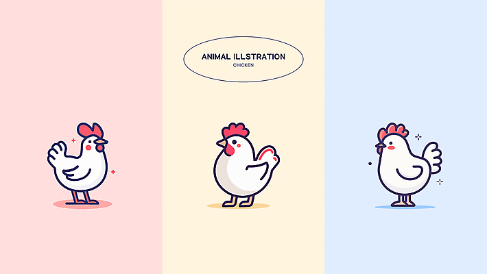 일러스트 사람없음 세트 컬러풀 귀여움 닭띠 닭 닭캐릭터 엘리먼트 국내일러스트 AI파일 컬러 동물캐릭터 컨셉 조류 십이지신 파일형식 벡터