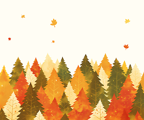 PSD 나무 단풍 낙엽 일러스트 동화 수채화 사람없음 가을풍경 주황색 숲 감성 국내일러스트 식물 컬러 컨셉 잎 풍경 파일형식 가을_계절