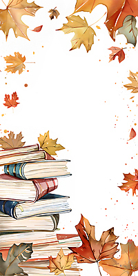 PSD 단풍 낙엽 일러스트 자연 수채화 프레임 사람없음 책 독서 갈색 가을 카피스페이스 국내일러스트 계절 컬러 잎 공백 생태계 파일형식