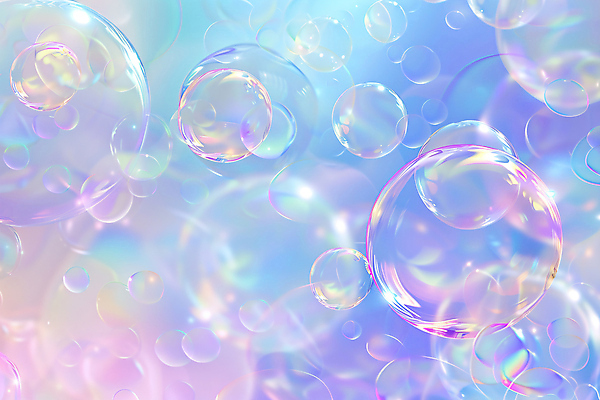 JPG 편집이미지 사람없음 파란색 비눗방울 감성 버블 편집실사 AI컴퓨터그래픽 AI콘텐츠 컬러 컨셉 CG 파일형식