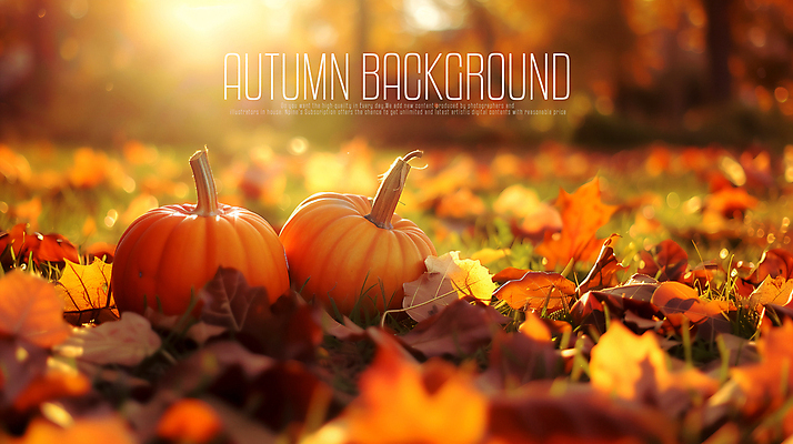 PSD 편집이미지 단풍 낙엽 호박 풍경 사람없음 햇빛 주황색 감성 가을배경 이미지편집 편집실사 컬러 백그라운드 컨셉 잎 채소 태양 CG 파일형식 가을_계절