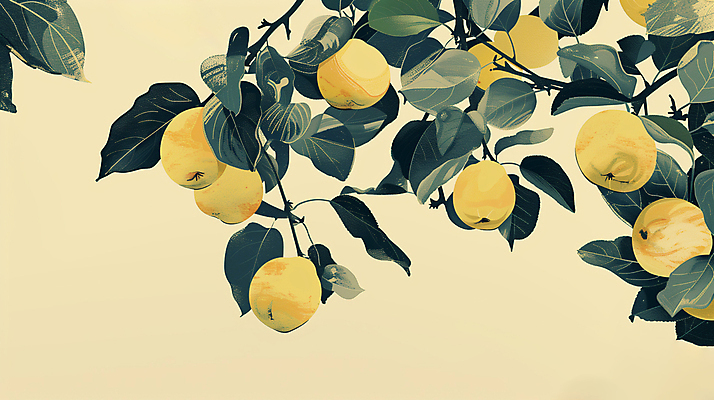 JPG 일러스트 사람없음 농작물 노란색 수확 가을 배 분위기 배나무 수확철 국내일러스트 AI일러스트 AI콘텐츠 나무 계절 컬러 컨셉 농업 과일 파일형식