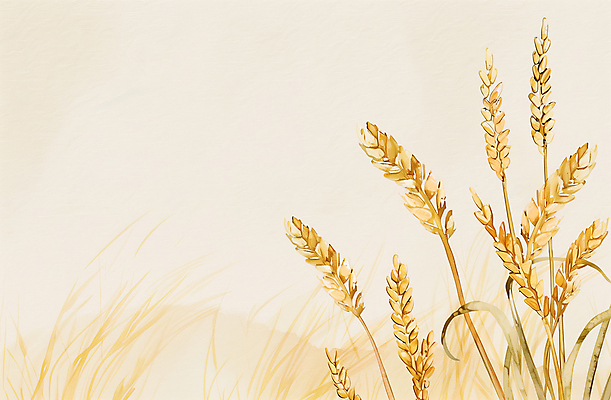 JPG 일러스트 사람없음 농작물 수확 추수 가을 보리 베이지색 카피스페이스 국내일러스트 AI일러스트 AI콘텐츠 계절 컬러 농업 곡류 공백 파일형식