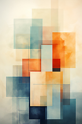 JPG 도형 패턴 일러스트 추상 사람없음 그래픽 디지털 주황색 기하학 국내일러스트 AI일러스트 AI콘텐츠 컬러 무늬 파일형식