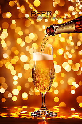 PSD 편집이미지 술잔 맥주 사람없음 빛 붓기 시원함 보케 맥주병 맥주거품 이미지편집 편집실사 모션 술병 잔 주류 거품 CG 파일형식