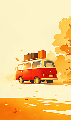 JPG 여행 단풍 낙엽 일러스트 자연 단풍나무 휴가 초원 사람없음 소풍 가을풍경 주황색 일몰 캠핑카 차박 국내일러스트 AI일러스트 AI콘텐츠 나무 컬러 잎 자동차 풍경 야외활동 노을 캠핑 생태계 파일형식 가을_계절