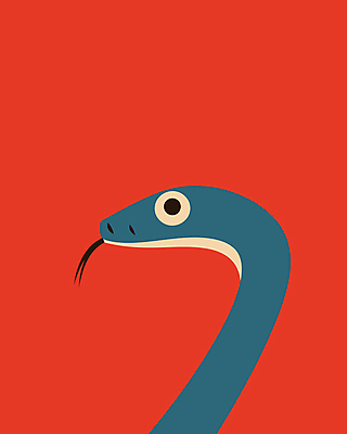 캐릭터 포스터 일러스트 사람없음 그래픽 빨간색 파란색 귀여움 뱀 그림 심플 단순화된 일러캐릭터 푸른뱀캐릭터 AI파일 컬러 컨셉 파충류 뱀캐릭터 파일형식 벡터