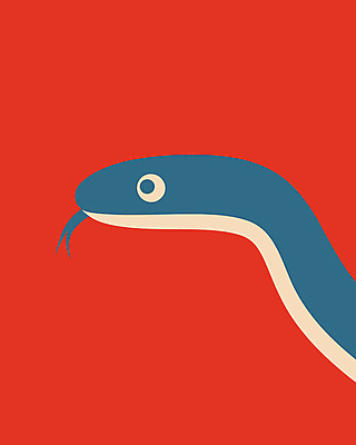 캐릭터 포스터 일러스트 사람없음 그래픽 빨간색 파란색 귀여움 뱀 그림 심플 단순화된 일러캐릭터 푸른뱀캐릭터 AI파일 컬러 컨셉 파충류 뱀캐릭터 파일형식 벡터