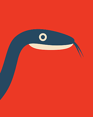 캐릭터 포스터 일러스트 사람없음 그래픽 빨간색 파란색 귀여움 뱀 그림 심플 단순화된 일러캐릭터 푸른뱀캐릭터 AI파일 컬러 컨셉 파충류 뱀캐릭터 파일형식 벡터