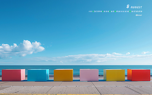 JPG 월페이퍼 바탕화면 8월 날짜 파일형식