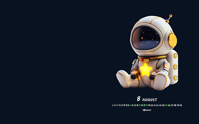 JPG 월페이퍼 바탕화면 8월 날짜 파일형식