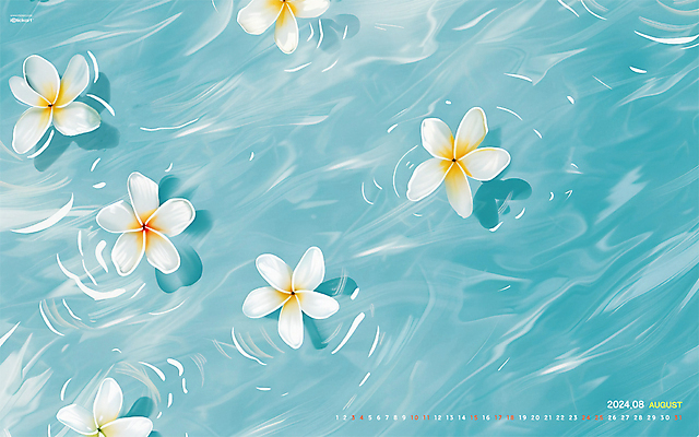 JPG 월페이퍼 바탕화면 8월 날짜 파일형식