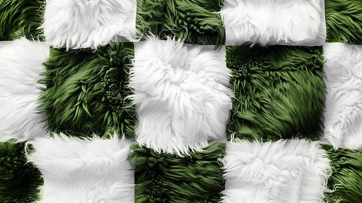 JPG 편집이미지 겨울 패턴 털 따뜻함 사람없음 초록색 포근함 질감 체크무늬 편집실사 AI포토 AI콘텐츠 계절 컬러 무늬 감각 CG 파일형식