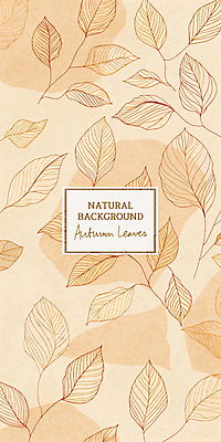 PSD 낙엽 패턴 일러스트 나뭇잎 사람없음 갈색 가을 드로잉 국내일러스트 계절 컬러 잎 무늬 미술 파일형식