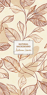 PSD 낙엽 패턴 일러스트 나뭇잎 사람없음 갈색 가을 드로잉 국내일러스트 계절 컬러 잎 무늬 미술 파일형식