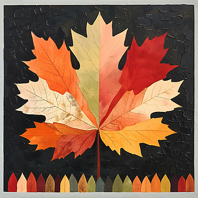 JPG 단풍 낙엽 일러스트 자연 사람없음 컬러풀 가을 질감 국내일러스트 AI일러스트 AI콘텐츠 계절 컬러 잎 생태계 파일형식