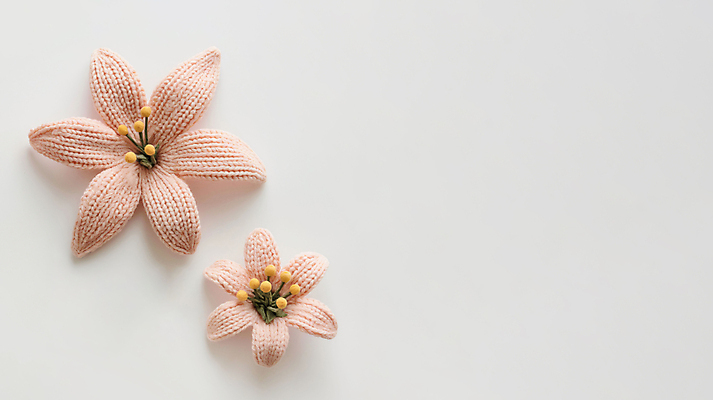 JPG 편집이미지 사람없음 장식 뜨개질 털실 백합 디지털합성 수공예 베이지색 핸드메이드 카피스페이스 편집소스 편집실사 AI포토 AI콘텐츠 꽃 컬러 취미 공백 실 공예 CG 파일형식