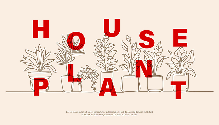 식물 화분 일러스트 텍스트 사람없음 라인아트 심플 단순화된 국내일러스트 AI파일 선 파일형식 벡터