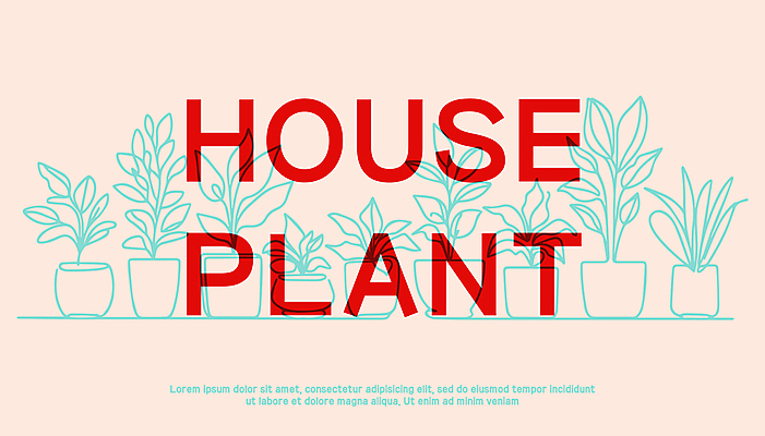 식물 화분 일러스트 텍스트 사람없음 라인아트 심플 단순화된 국내일러스트 AI파일 선 파일형식 벡터