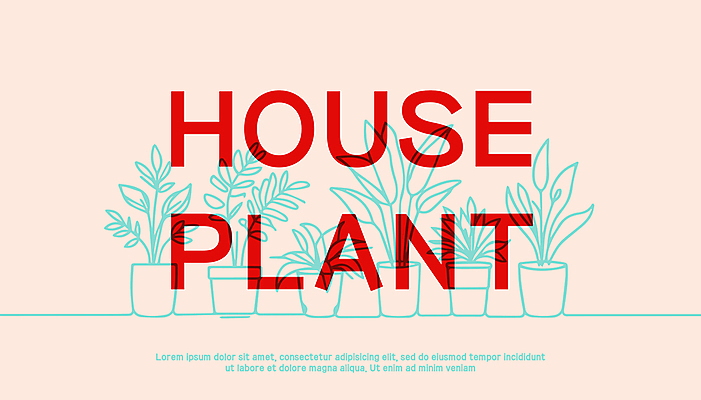 식물 화분 일러스트 텍스트 사람없음 라인아트 심플 단순화된 국내일러스트 AI파일 선 파일형식 벡터