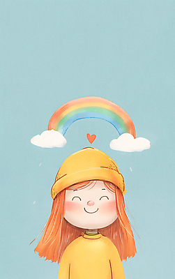 JPG 구름 여자 행복 어린이 하늘색 무지개 일러스트 하늘 한명 미소 소녀 상반신 평화 기쁨 소녀한명만 국내일러스트 AI일러스트 AI콘텐츠 자연요소 1 감정 컨셉 표정 사람 파란색 여자한명만 소녀만 파일형식