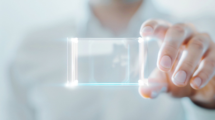 JPG 편집이미지 남자 비즈니스 손가락 미래 기술 한명 사람 상반신 성인 디지털 흰색 잡기 투명 혁명 터치스크린 홀로그램 성인남자한명만 편집실사 AI인물포토 AI콘텐츠 1 손 컬러 컨셉 모션 CG 남자한명만 성인남자만 파일형식 AI포토